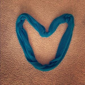 Teal infinity scarf